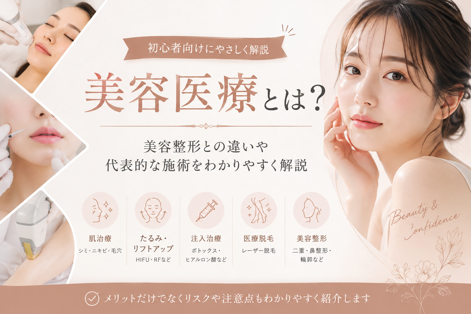 美容医療とは?美容整形との違いや代表的な施術を初心者向けに解説
